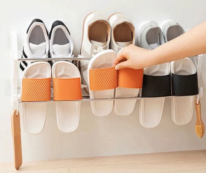 Over The Door Shoe Rack, Household Bathroom Slipper Racks, 3 In 1 Slipper Drainage Rack, Shoe Organizing Shelf, Save Space Shelf, Wall Mounted Stainless Steel Shoe Racks, Home Bathroom Kitchen Slipper Rack Over The Door Shoe Rack, Household Bathroom Slipper Racks, 3 In 1 Slipper Drainage Rack, Shoe Organizing Shelf, Save Space Shelf, Wall Mounted Stainless Steel Shoe Racks, Home Bathroom Kitchen Slipper Rack